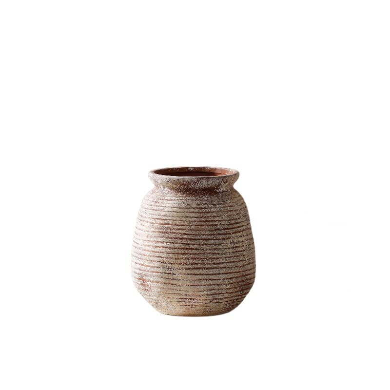 Horizontal Ribbed Ceramic Vase Set detail 4