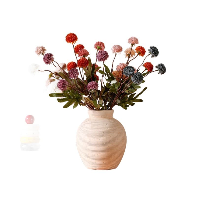 Pastoral Textured Ceramic Vase Set detail 4